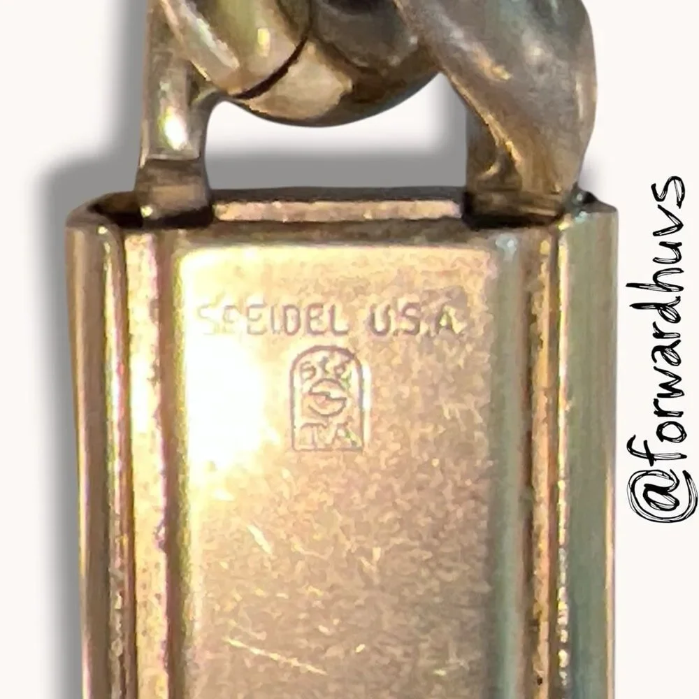 Speidel USA Vintage Gold Tone ID Bracelet “FRANK” 8”